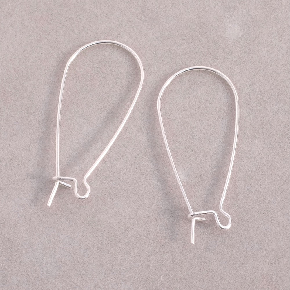 Boucles d&#39;oreilles Dormeuses en laiton Argenté 925 Premium, la paire