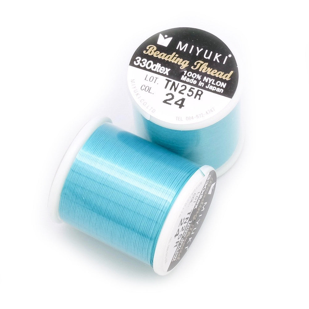 Bobine de 50 mètres de fil nylon Miyuki Beading thread 0,25mm Bright Sky N°24 