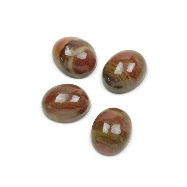 Cabochon pierre naturelle Ovale 8 x 10mm Jaspe rouge