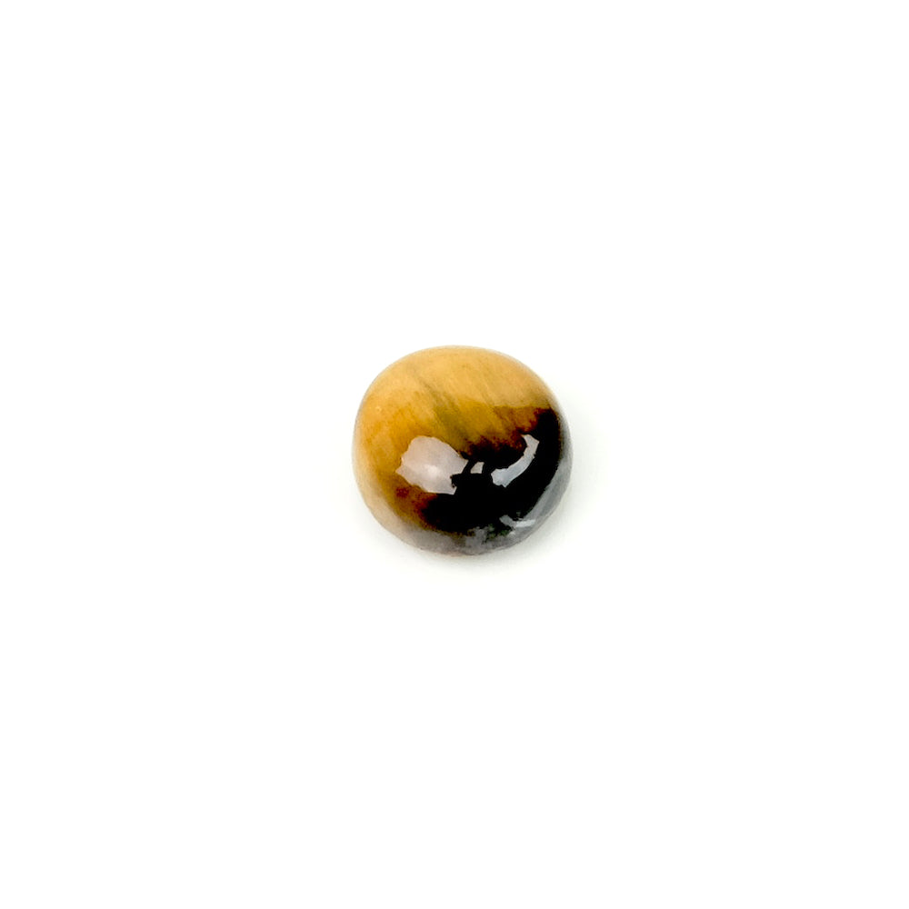 Cabochon pierre naturelle rond 7mm Oeil de Tigre