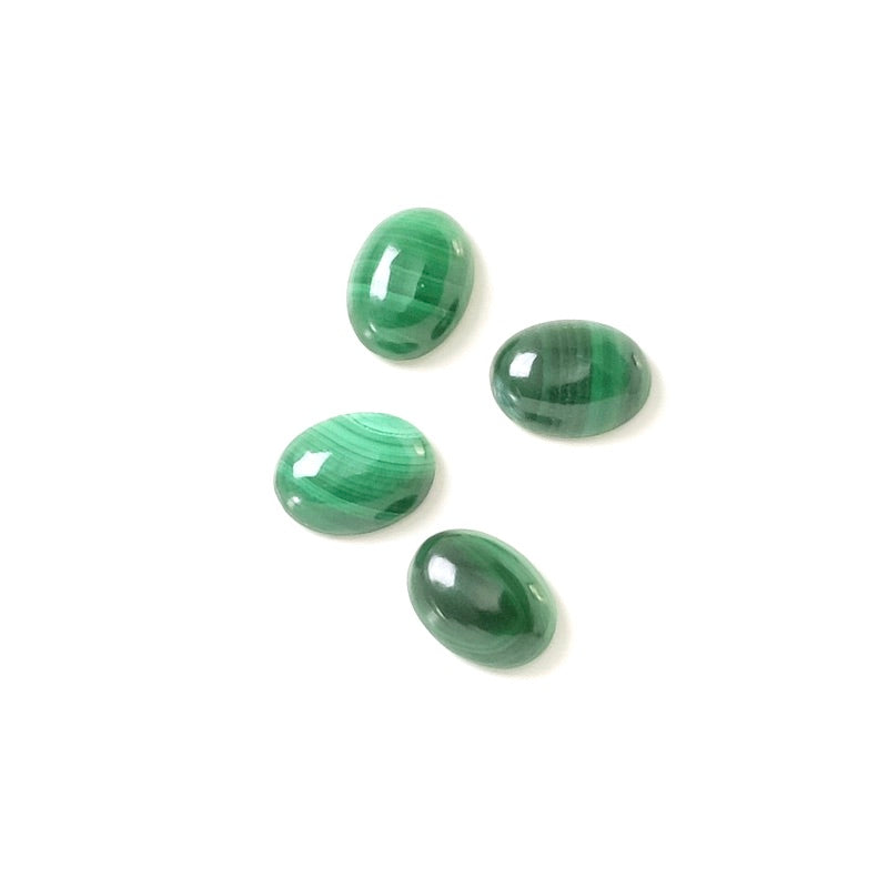 Cabochon pierre naturelle Ovale 6 x 8mm Malachite