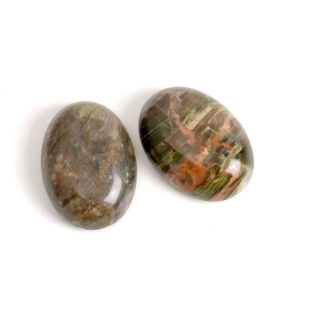 Naturstein-Cabochon Oval 13 x 18 mm Rodhonit