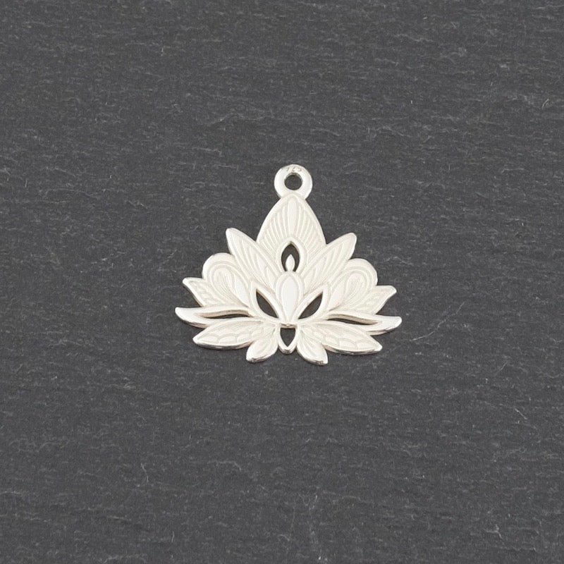 Pendentif Fleur de Lotus en Argent 925