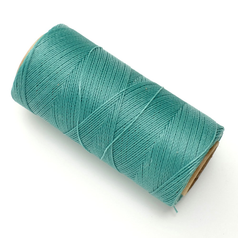 Bobine de fil ciré Linhasita 0,5mm pour micro macramé - Jade