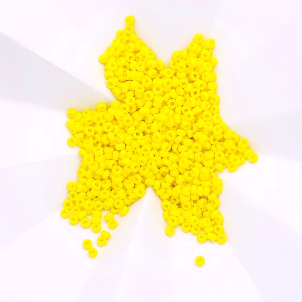 8 grammes de perles Miyuki Rocailles 11/0  Jaune N°404