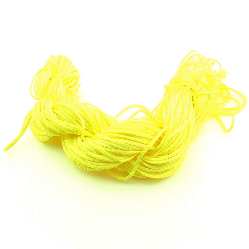 25 mètres de Fils Nylon Shambala 1mm Jaune fluo